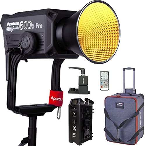 Aputure LS 600x Pro LED-Videoleuchte V-Mount Bi-Color CCT 2700K~6500K CRI & TLCI >=96 Bluetooth App Control 9 Beleuchtungseffekte.