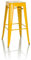 hjh OFFICE Barhocker VANTAGGIO HIGH Metall Gelb Retro-Hocker im Industry-Design, stapelbar, 645080
