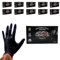 TATTOOSHOP.ES Guantes de Nitrilo Negro (Pack de 10 Cajas con 100 Unidades cada una) Desechables, Tallas S, M, L, XL - Ideal para Tattoo Shop (Large)