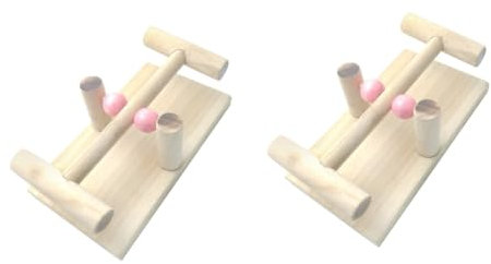 POPETPOP 2stücke Wippe Spielzeug Für Haustiere Lustiges Kletterspielzeug Für Vögel Papageien Und Hamster Fördert Spiel Und Farben Zufällig