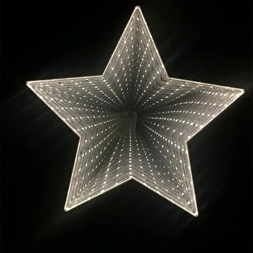 SHANJIA 3D-Spiegel-Nachtlicht, Unendlichkeits-Spiegel-Tunnel-Licht, LED-Nachtlampe, LED-Nachtlicht, 3D-Spiegel-Licht, Tunnel, Spiegel-Licht, Weihnachten, für Weihnachten, Party, Dekoration,