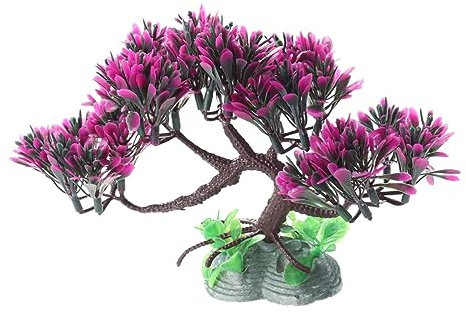 Didiseaon Decoración De Pecera Artificial Tronco De Baniano Plantas para Acuarios