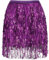 Glitzer Rock Damen Pailletten Rock Stilvoll Glitzer Rock Karneval Fransen Rock
