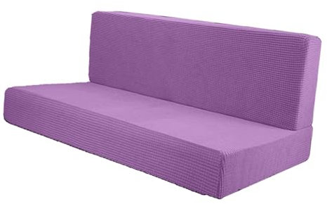 Dickly 1 Paio Copridivani, Fodera per Divano Divisa, Fodere per Cuscini per Camper, Coprisedili Elasticizzati per Dinette per Mobili, Camper, Auto, Panca， Facili Da Installare, Viola