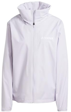 adidas Damen Terrex Multi Essentials 2 Layer Rain Jacket, silver dawn, XS