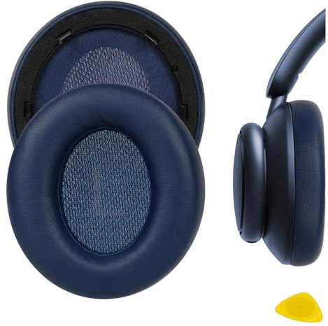 Geekria QuickFit Ersatz-Ohrpolster für Anker Soundcore Life Q45, Space Q45 Kopfhörer, Ohrpolster, Reparaturteile (blau)