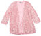 Allegra K Veste élégante à sequins pour femmes Cardigan en velours à manches 3/4 décontracté Rose S