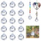 Suncatcher Crystal 15 Pieces, 20mm Sun Catchers for Windows Transparent Chandelier Crystals for Decorations, Light Hanging Crystals for Windows, Crystal Suncatcher for Weddings, Parties, Ceremonies