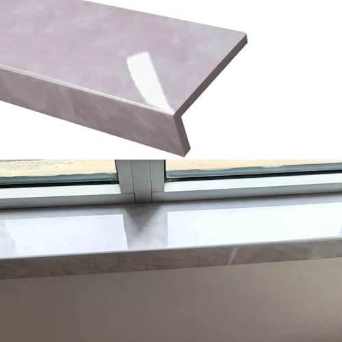 Window Sill Cover Balcony Windows Ledge Protector Composite Acrylic, Customizable Window Sills Countertop Cover, Bay Window Replacement Board for Dorm Offices(140cm x 40cm (55 1/8 x 15 3/4))