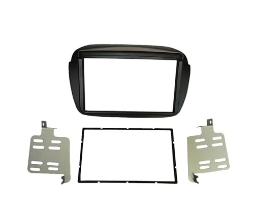 BTFWM Fascia de Doble DIN, for Fiat, DOBLO Radio CD DVD estéreo Panel Montaje en Tablero instalación Kit de Ajuste Marco Placa Bisel Montaje en Tablero del Sistema de Audio(178X102 mm)