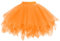 AUYAO Tüllrock Damen 50er Regenbogen Tütü Tüllrock, Mehrschichtiger, 80er Jahre Outfit Elastischer Taillen Tüllrock Dance Erwachsene Karneval, Halloween, Kostümparty, Mottoparty, Weihnachten (Orange)