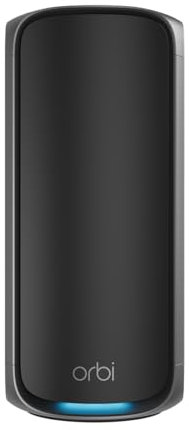NETGEAR Orbi WiFi 7 Quad-band (RBE971SB), WiFi Mesh Router, Copertura fino a 220 m2, 200 dispositivi, Porta Internet 10 Gig, BE27000 802.11be (fino a 27 Gbps)