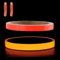 Mcoser Lot de 2 rouleaux de ruban adhésif fluorescent rouge - 10 mm x 10 m - Ruban adhésif phosphorescent pour décoration de fête - Ruban d'avertissement fluorescent pour escaliers et scène