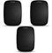Télécommande universelle WHY EVO NOA à 4 boutons - Programmable code fixe ou code tournant - Fréquences 433 ou 868 mhz - Pour portails et porte de garage (Noir Réglisse Lot de 3 télécommandes)