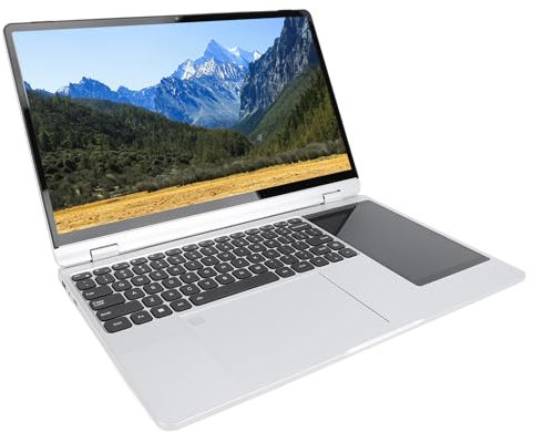 Ordinateur Portable à Double écran, écran de 15,6 Pouces + 6,95 Pouces sous-Tactile Ordinateur Portable à écran Tactile, N95 CPU 0,9 MP Caméra 32 Go RAM 512 Go SSD Gaming (Prise