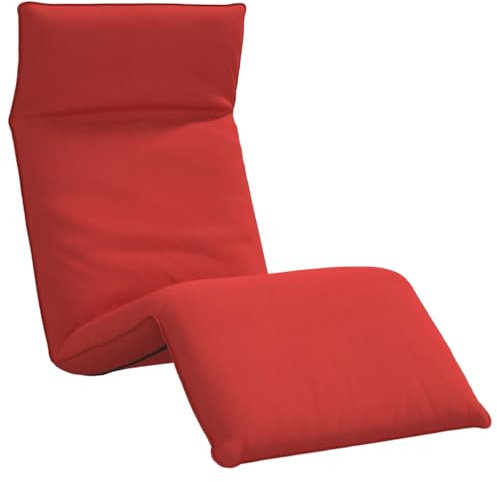 vidaXL Sonnenliege Klappbar Rot 175x54x8,5 cm Oxford-Gewebe, Sonnenbett, Liege, Bodenstuhl, Liegestuhl, Chaiselongue, Bodensessel, Relaxsessel