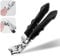 Nail Clipper, Toe Nail Clippers for Thick Nails, Wide Jaw Opening Heavy Duty Toe Clipper with Catcher, Toe Nail Clippers for Men and Women, Black