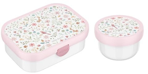 Mepal | Kinder Obst- und Bento Box | Campus Little Dutch meets Fruits | Spülmaschinenfest | 300 & 750 ml | Mit Fächern, Gabel & Clip-Verschluss | Perfekt für Snacks & Mahlzeiten | Fairy Wonders