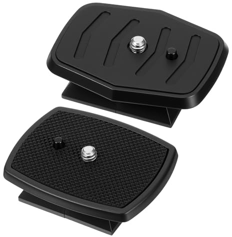 Alrhso Tripod Quick Release Plate Camera Mounting Adapter, 2 Pack 43mm and 45mm Tripods Attachment Compatible with a Variety of Tripod Mount