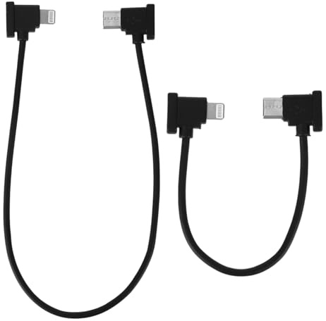 BTFO 2stk USB-C zu iOS Fernbedienungskabel für DJI RC-N1/N2/N3, 15cm & 30cm Datenkabel Kompatibel mit DJI Neo Mavic 3 Serie Mavic Air 3S 3 2S 2 Drohnen Controller zum Verbinden für iPhone iPad