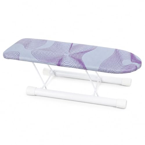 Hemoton Portable Sleeve Ironing Board Small Table Top Ironing Board for Shirts Clothes Skirts and Pants Lightweight Ironing Mat for Home Dormitory Laundry and Sewing Projects