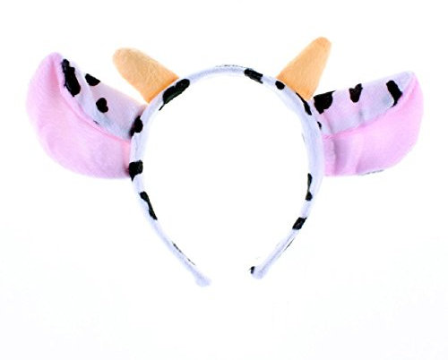 She's Shining Damen Kopftuch Horn Kopfschmuck Mit Kuhohren