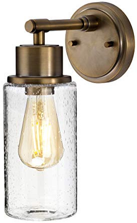 BATH/MORVAH1BB Morvah 1 Light Bathroom Wall Light in Brushed Brass