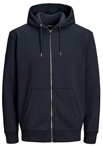 Jack & Jones NOS Herren JJESOFT SWEAT ZIP HOOD NOOS Sweatjacke, Blau (Navy Blazer Fit: Relaxed), Large (Herstellergröße: L)