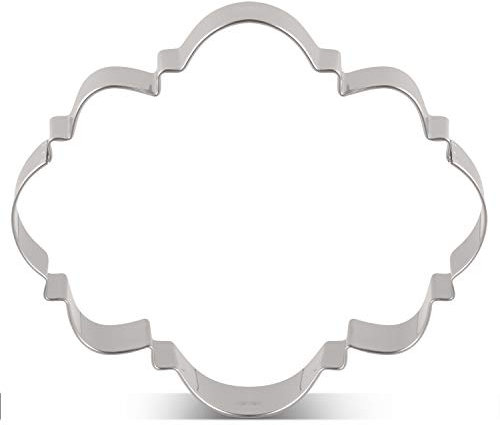 LILIAO Große ovale Plätzchenausstecher – 11,4 x 10,2 cm – Edelstahl