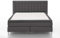 Atlantic Home Collection Boxspringbett ANNI, 140x200 cm, inklusive Topper (Härtegrad H2), dunkelgrau