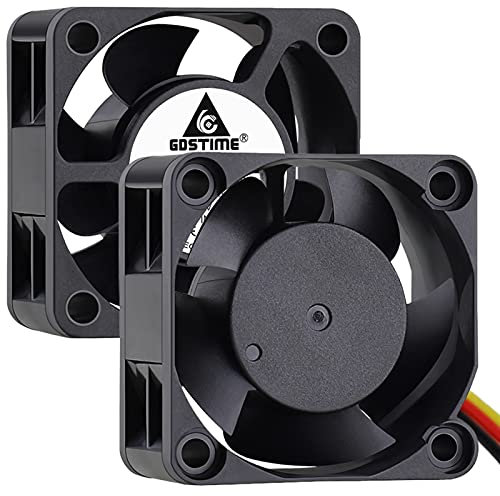 GDSTIME 40mm Fan, 12V 3Pin Fan, 40mm x 40mm x 20mm 4020 0.1A Brushless CPU Cooler
