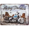 Nostalgic-Art Retro Blechschild, 30 x 40 cm, Harley-Davidson – Route 66 Road King Classic – Geschenk-Idee für Biker, Original Lizenzprodukt (OLP), aus Metall, Vintage Design, Blechschilder Sprüche