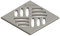 KESSEL - Grille de Douche carrée INOX 120x120 V2A K3 pour bonde Ultra Plat - KESGR680243