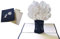 LINPopUp®, LIN17636, POP UP Karte Blumen, Trauer Grußkarte, Beileid Karten, Dankesagung, Kondolenzkarte, Gedenkkarte, Weiße Rosen, N367