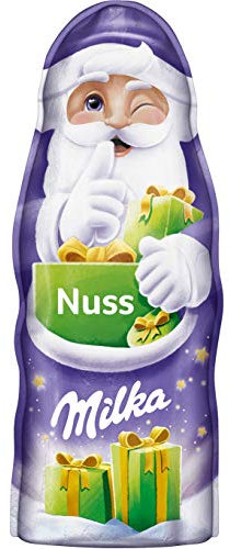 Milka Weihnachtsmänner Nuss 1 x 95g, Zartschmelzende Schokolade mit Haselnüssen