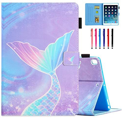 MOKASE Funda para iPad 9.ª Generación 10.2 Pulgadas 2021, para iPad 8.ª 7.ª Generación 2020 2019 Estuche Inteligente Estela/Sueño Caso con Soporte Funda Protectora para iPad 10.2 Pulgadas, Mermaid