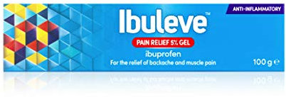 Ibuleve Pain Relief 5% Ibuprofen Gel, Clinically Proven, Anti-Inflammatory Relief for Joint Pain, Sprains, Backache, Muscular Pains and Sports Injuries, 100g