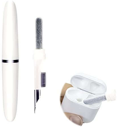 2022 neues Reinigungsset für Airpods Pro und 1/2 Multifunktions-Reinigungsstift mit weicher Bürste für Bluetooth-Kopfhörerhülle (Weiß 1.0)