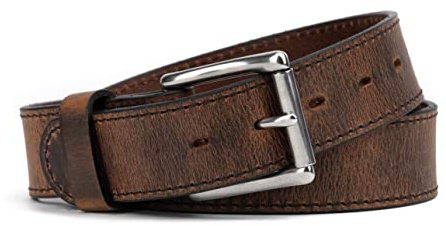 The Baron Ledergürtel für Herren, hergestellt in den USA, Vollnarbenledergürtel