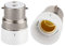 LumenEco Light Bulb Adaptor, Lamp Converter Holder (Bayonet to Small Edison Screw)
