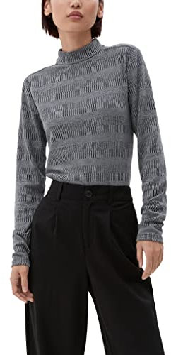 s.Oliver Langarmshirt mit Stehkragen