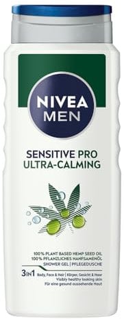 NIVEA Shower Gel 500 ml Men Sensitive Pro Ultra-Calming (Pack of 2)