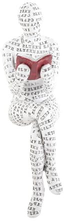 Decorazioni Casa,Scultura di Figura,Figura Scolpita Dipinta a Mano,Statuetta di Donna di Lettura Semplice Artigianato Decorativo da Scrivania Personalizzato,Ornamenti da Scaffale per La Casa(D)