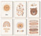 MeinBaby123® 6er Set DIN A4 Wandbilder | Kinderzimmer Poster | Deko Bilder | Affirmationen | ABC Poster | Babyzimmer Deko (Süße Tiere V1)