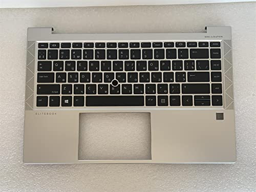 Teclado Ucrania para HP EliteBook 840 G7 M07089-BD1 con reposamuñecas