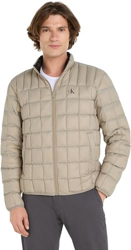 Calvin Klein Jeans Ultra Light Down Jacket J30J324981 Doudounes, Beige (Plaza Taupe), L Homme