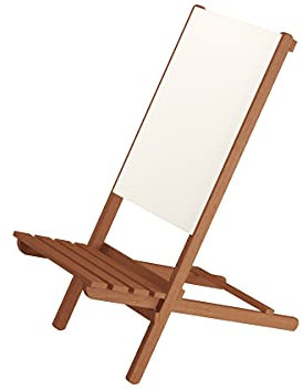 Erst-Holz Wikingerstuhl-Set Lagerfeuerstuhl Anglerstuhl Strandstuhl Partystuhl Stofffarbe weiß V-10-361, Stühle:Doppelpack