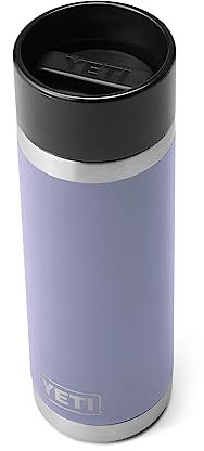 YETI Rambler 18 oz Bottle, Stainless Steel, Vacuum Insulated, with Hot Shot Cap, Cosmic Lilac
