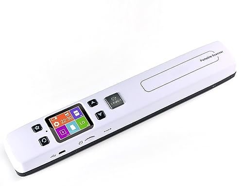 Portable Scanner, Photo Scanner For A4 Documents With 1.8 Color Screen, Support 300/600/900dpi, Fast Scan 3s/Page,Wifi Connection To Mobile Phone/Computer, For Picture, Books