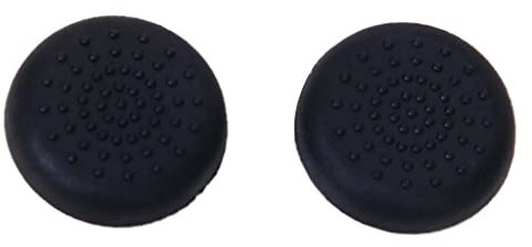 1 Paar Ersatz-Joystick-Thumbstick-Kappen für PS4-Controller, Schwarz